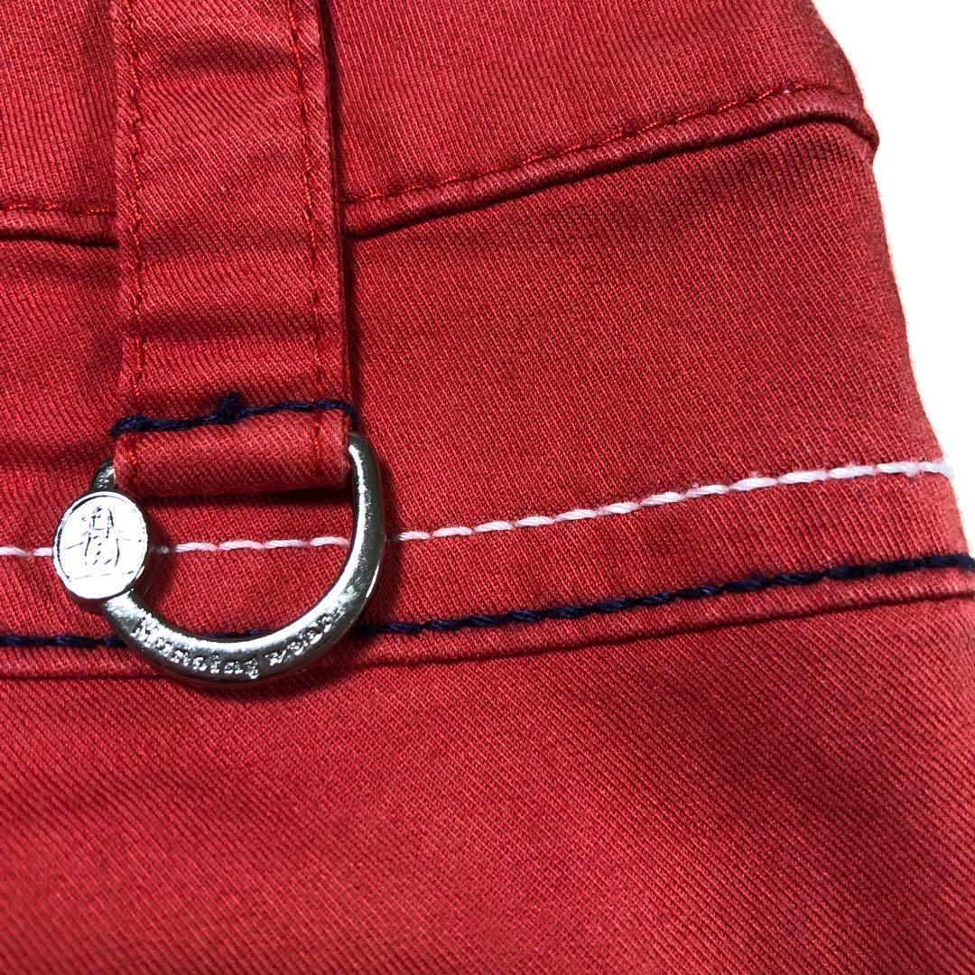 マンシングウェア ゴルフ ショート パンツ レッド サイズ9