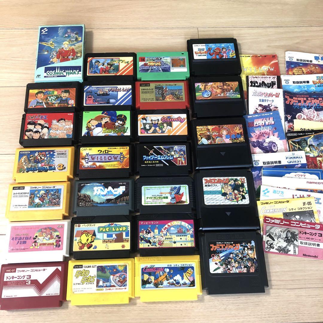 ファミコンソフト ファミコンカセット まとめ売り26本 レア