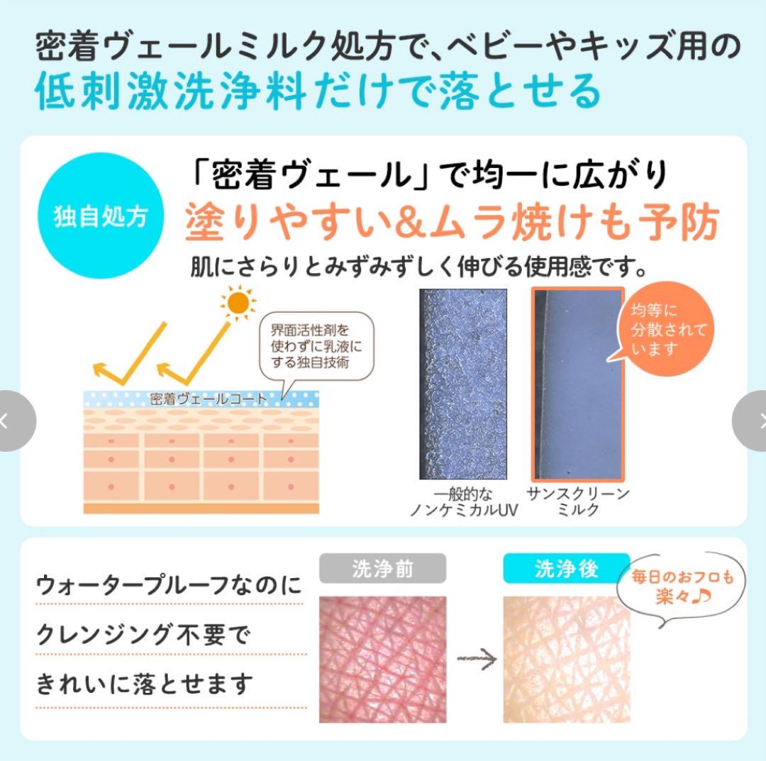 【2本セット】ナチュラルサイエンス ママ＆キッズ サンスクリーンミルク