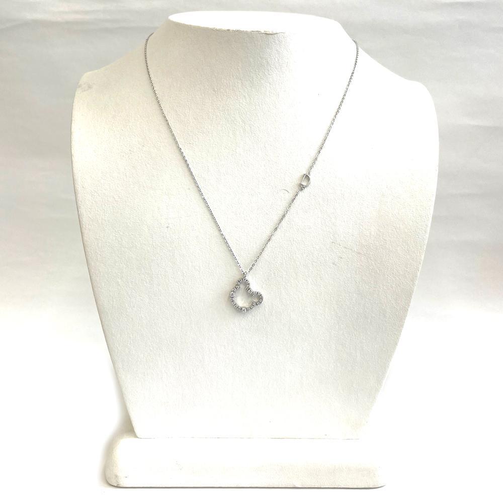 ダミアーニ　Damiani　ネックレス　K18WG（750）　ダイヤ　3.2ｇ