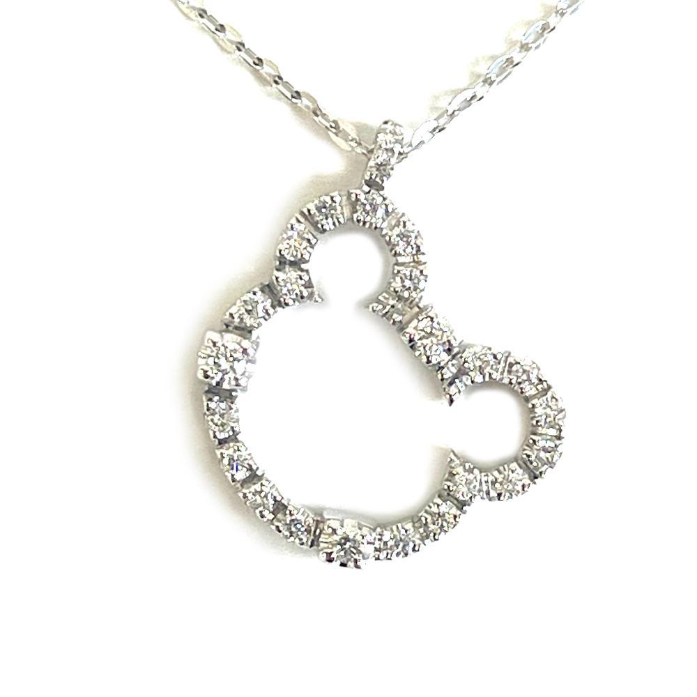 ダミアーニ　Damiani　ネックレス　K18WG（750）　ダイヤ　3.2ｇ