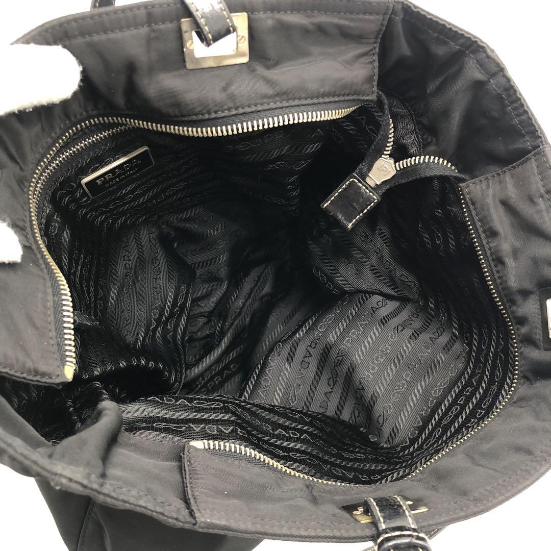 【極上美品・使用感少ない✨】プラダ　トートバッグ　肩掛け　テスートナイロン　黒
