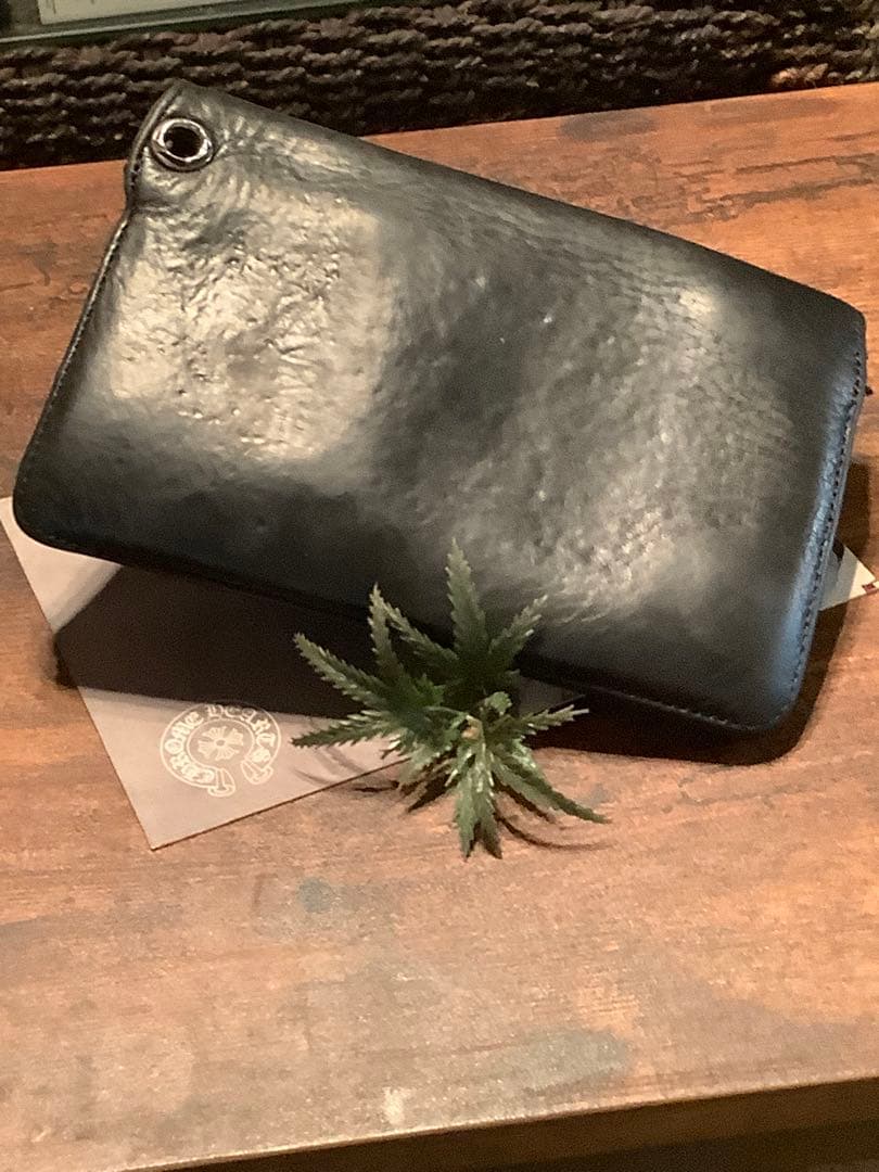 ✳︎ 国内正規品 クロムハーツ 2ZIPクロスボタン レザーウォレット ✳︎