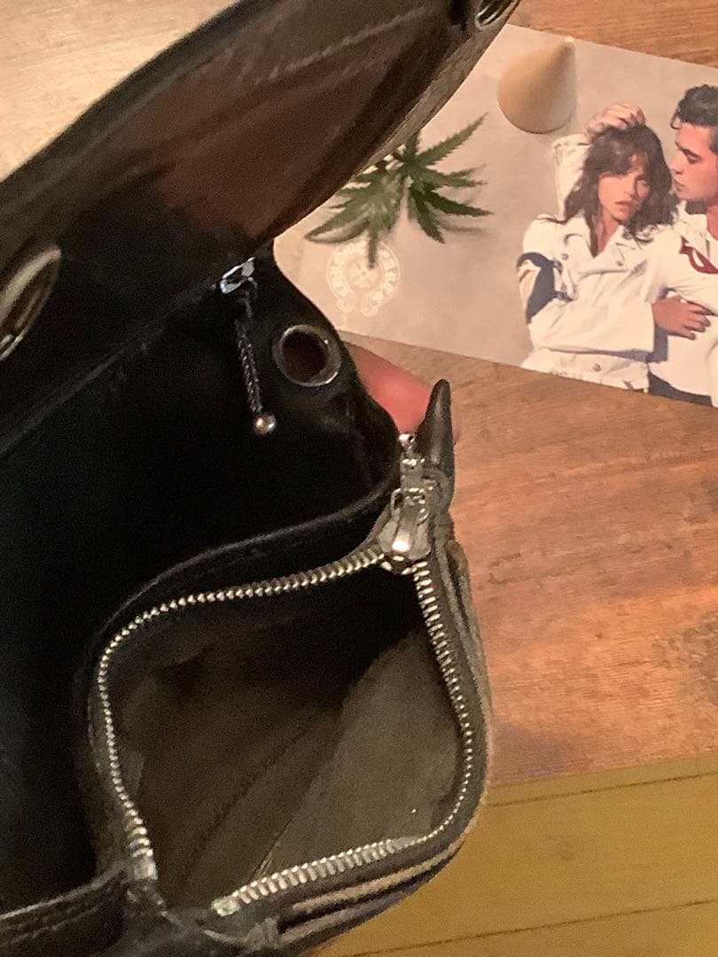 ✳︎ 国内正規品 クロムハーツ 2ZIPクロスボタン レザーウォレット ✳︎