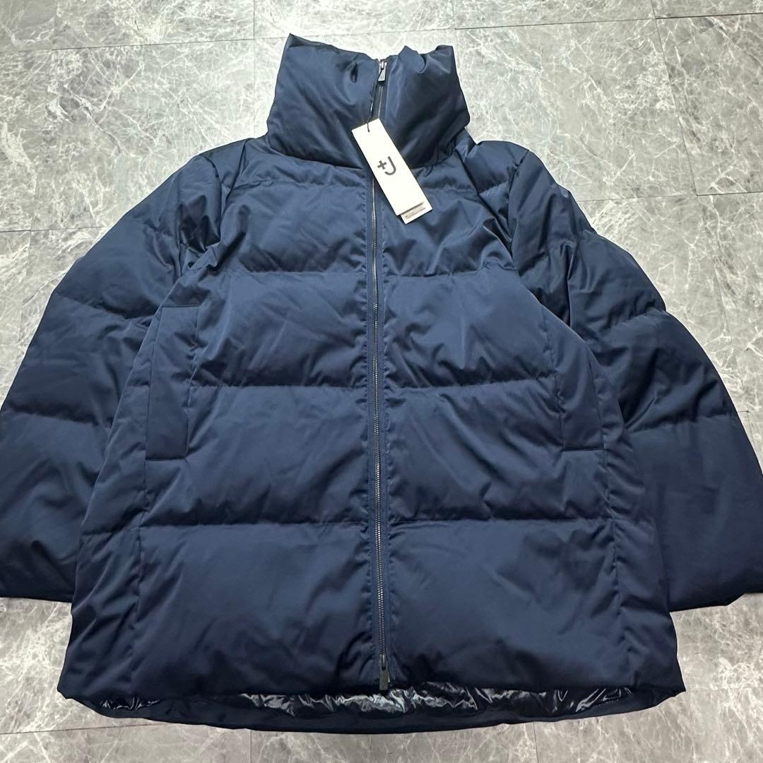 ユニクロ×プラスJ ダウンボリュームジャケット ネイビー LL UNIQLO
