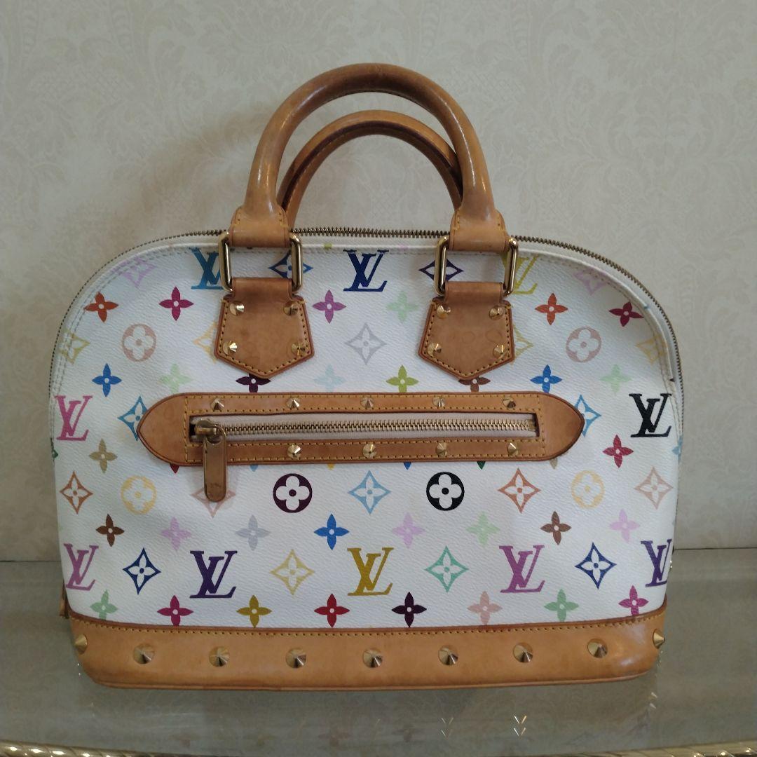 Louis Vuitton ハンドバッグ ホワイト/マルチカラー　FL0043