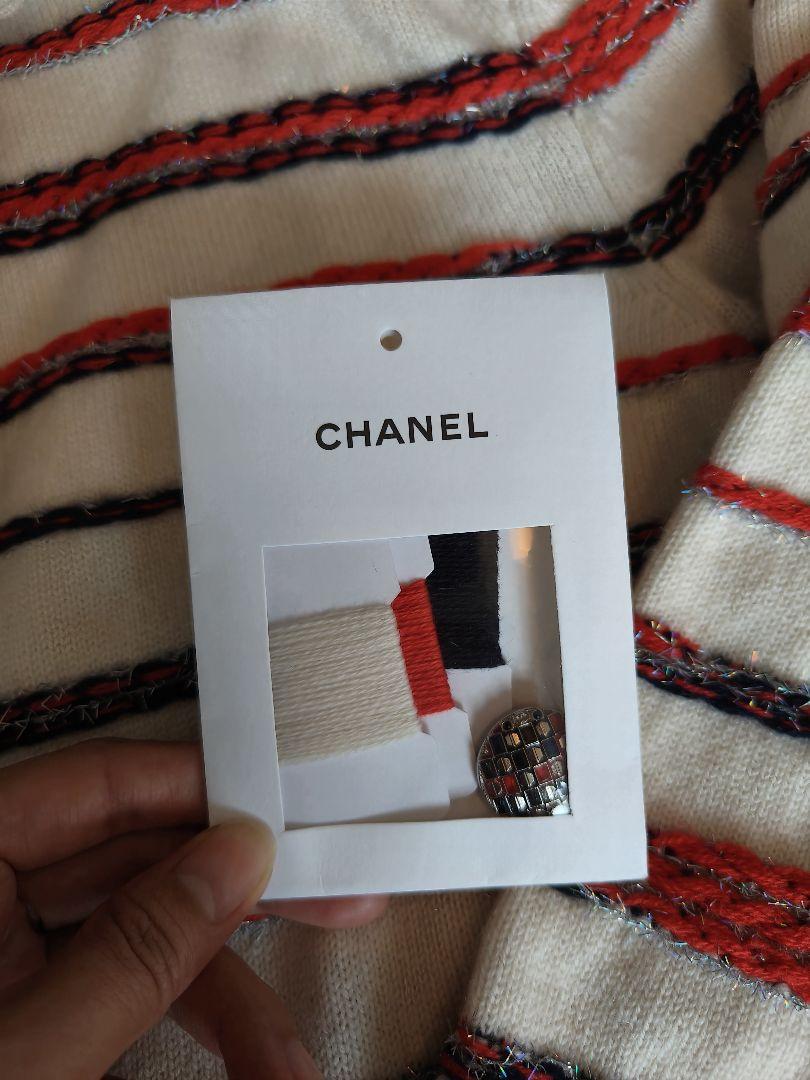 美品 CHANEL カシミヤ　ニットジャケット　カーディガン 38 シャネル