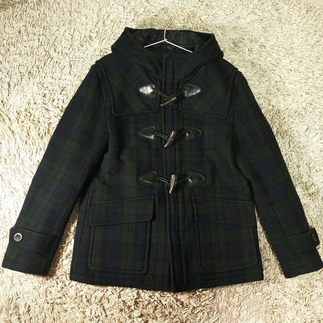 BURBERRY　バーバリー　ダッフルコート　チェック　メンズ　L　ピーコート