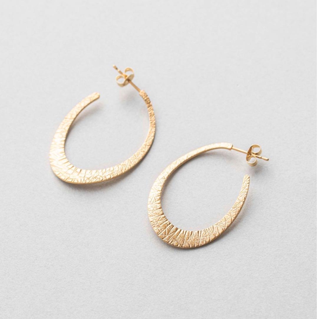 クラフト オーバル ピアス ete