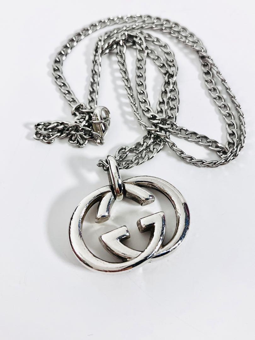 美品】GUCCI ネックレス トップ＋社外喜平チェーン 925 男女兼用