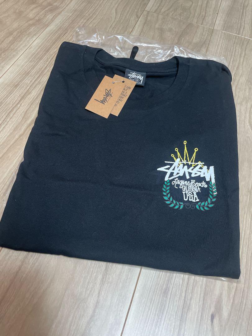 Stussy Tシャツ 黒 LAGUNA BEACH USA