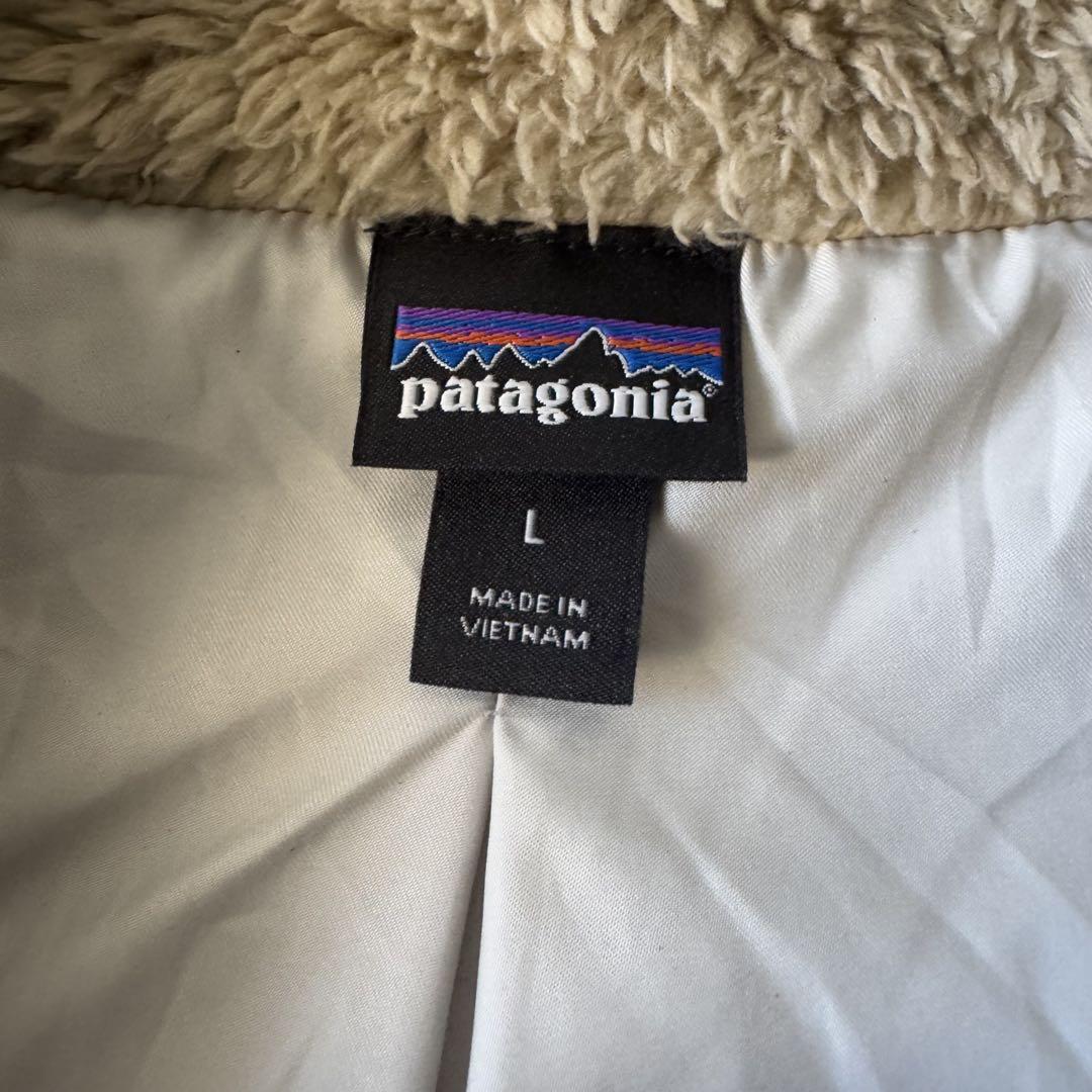 patagonia パタゴニア フリース ベスト Lサイズ 古着 ベージュ