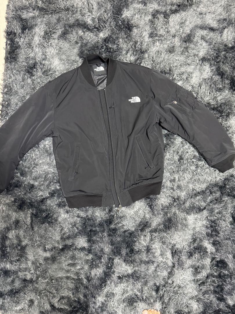 THE NORTH FACE ブラック MA-1ジャケット - メルカリ