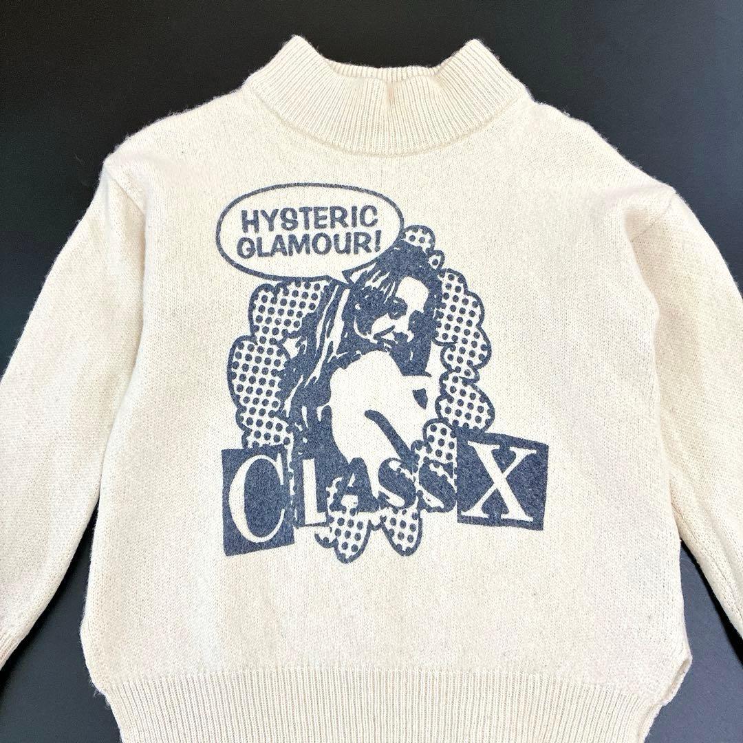 HYSTERIC GLAMOUR ハイネックセーター アイボリー ヒスガール SIZE Hysteric Glamour