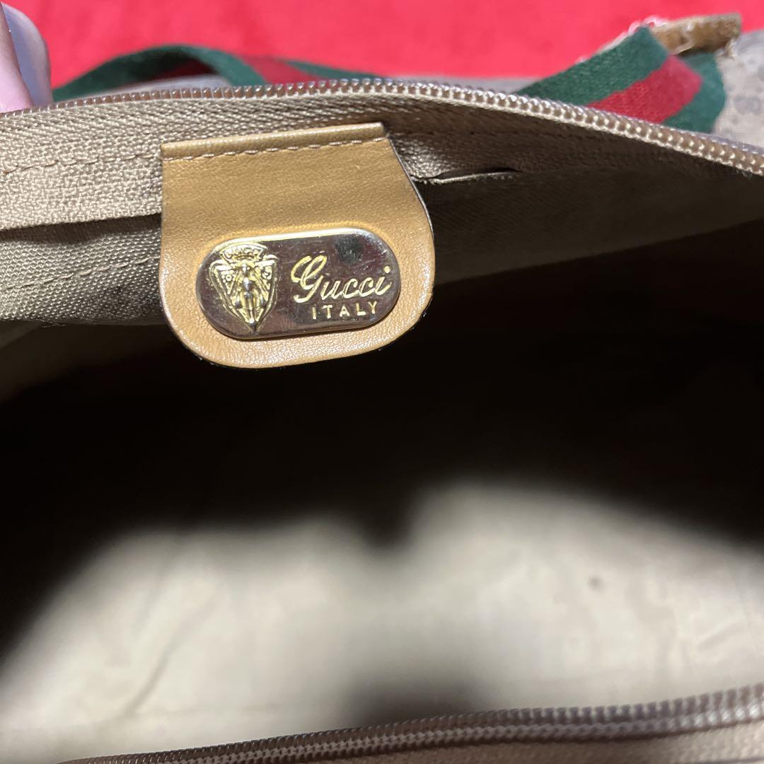 GUCCI グッチ ボストンバック シェリー マイクロ GG柄 大容量