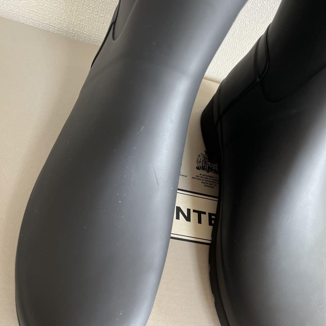 ハンター レインブーツ リファインスリムトール スタッド 黒 UK5 24㎝ 雨
