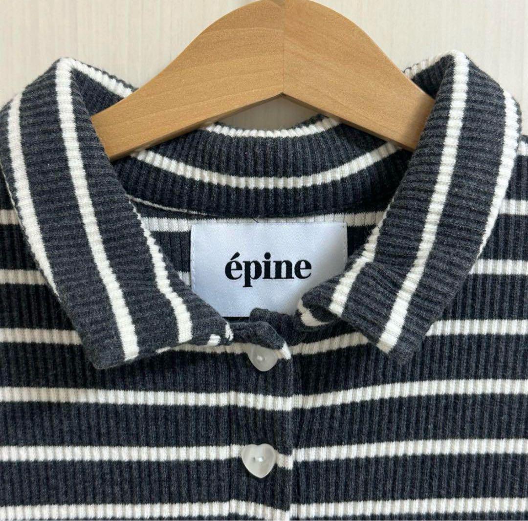 épine ポロシャツワンピ polo onepiece