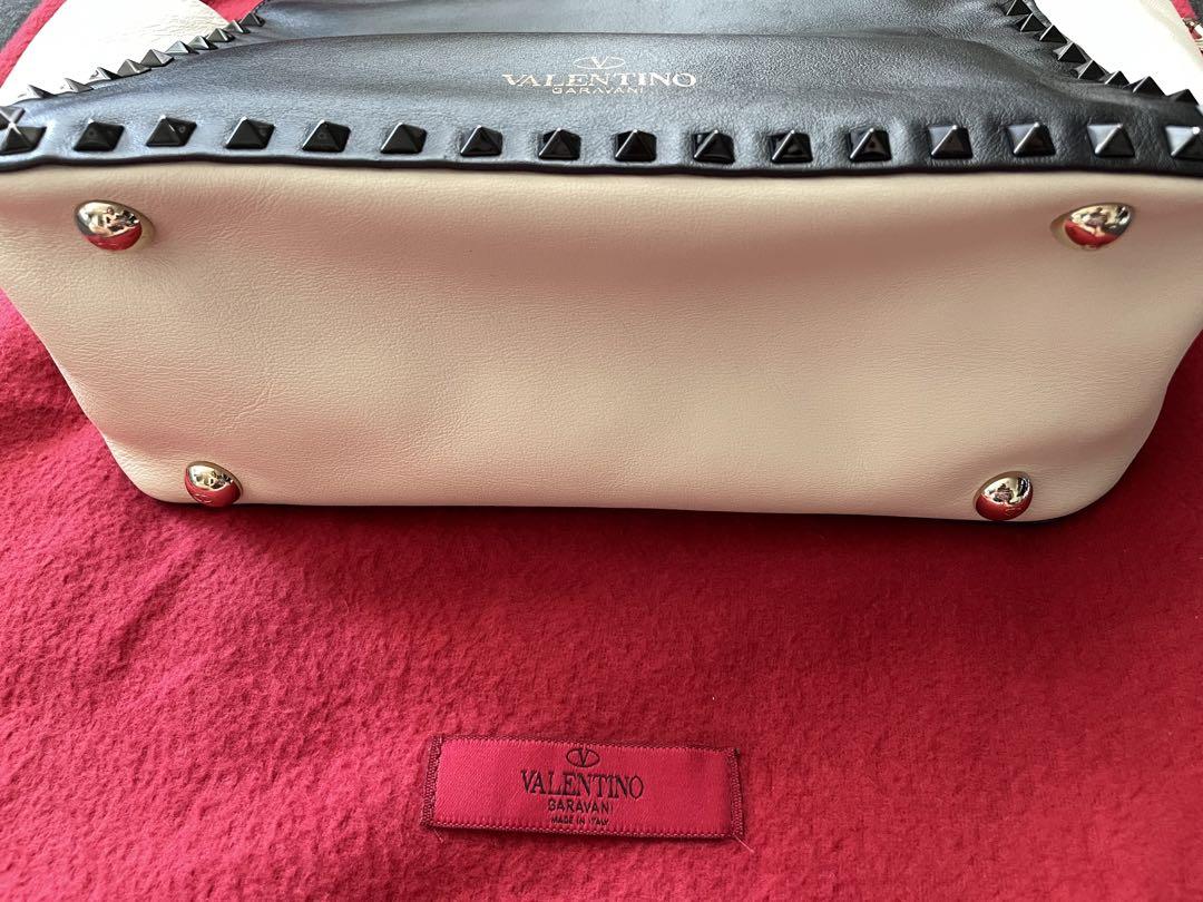 ヴァレンティノVALENTINO ロックスタッズ バッグ★バイカラー VLTN
