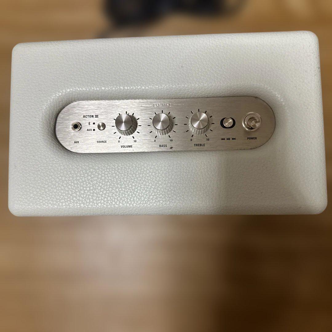 Marshall Acton Ⅲ ホワイト Bluetooth スピーカー - メルカリ