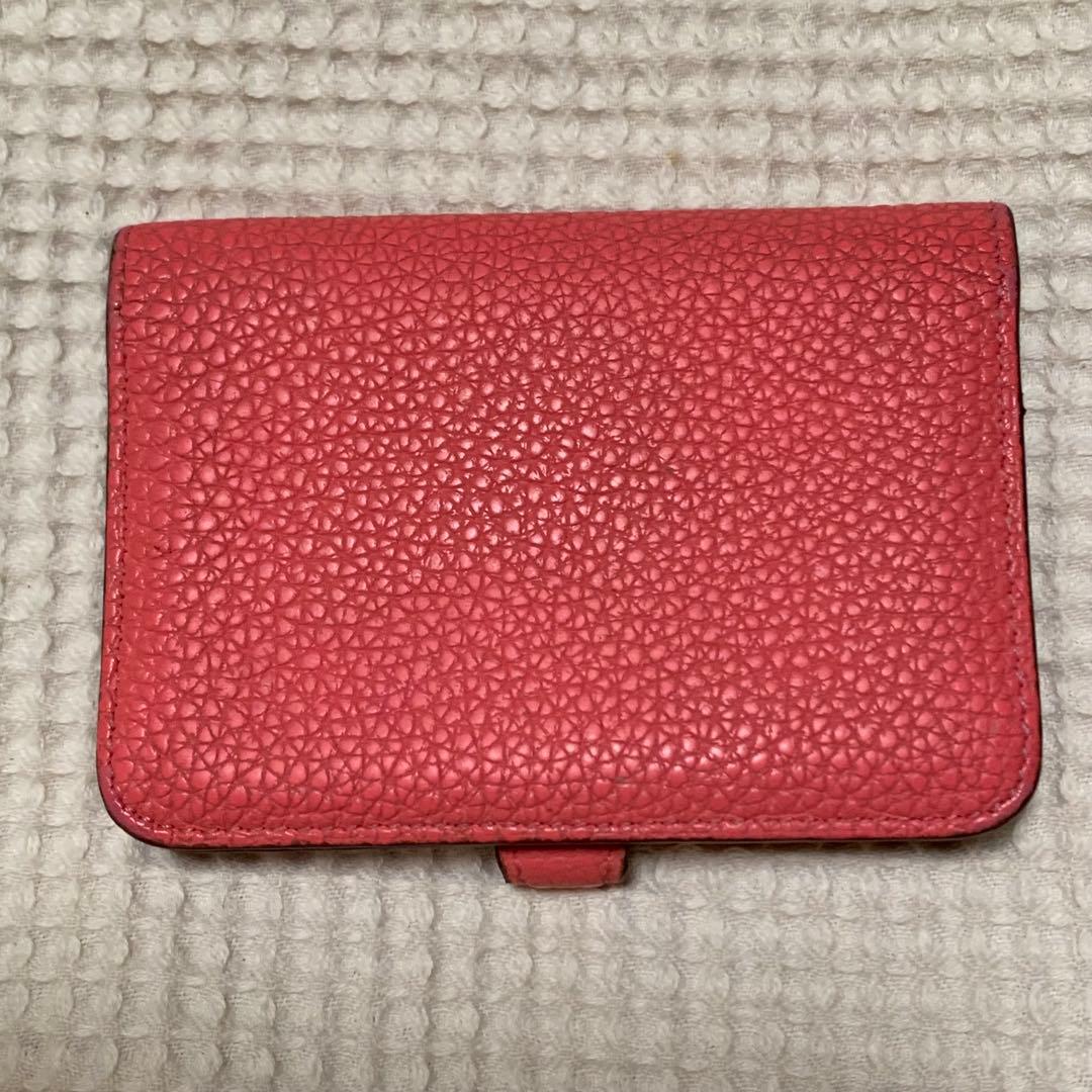 【美品】 HERMES ドゴン カードケース ローズカラー 【美品】 HERMES ドゴン カードケース ローズカラー
