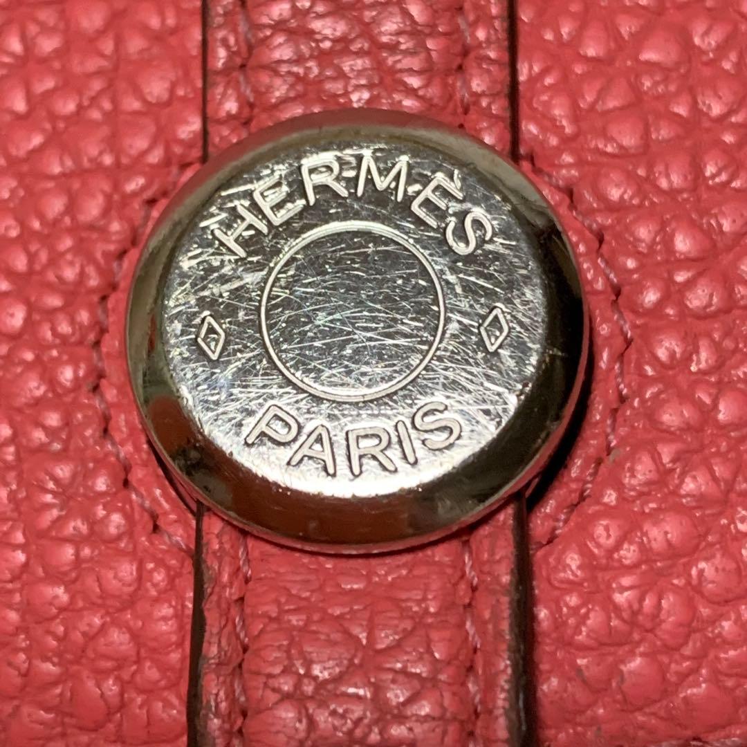 【美品】 HERMES ドゴン カードケース ローズカラー 【美品】 HERMES ドゴン カードケース ローズカラー