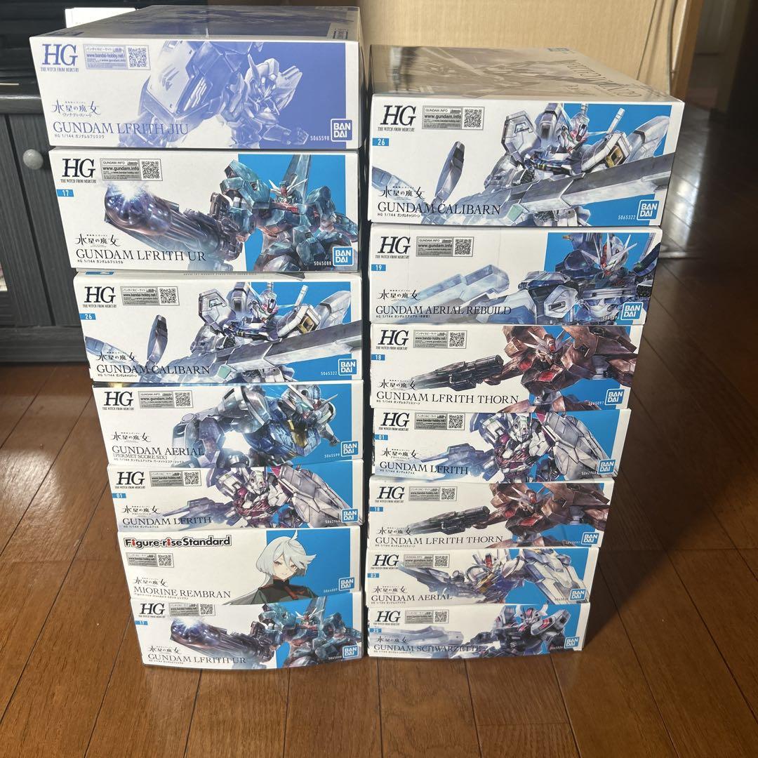 未組立　水星の魔女 1/144 HGガンダム 14点まとめ売り
