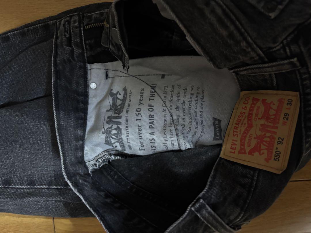 Levi's 550 ブラックデニム W29 L30