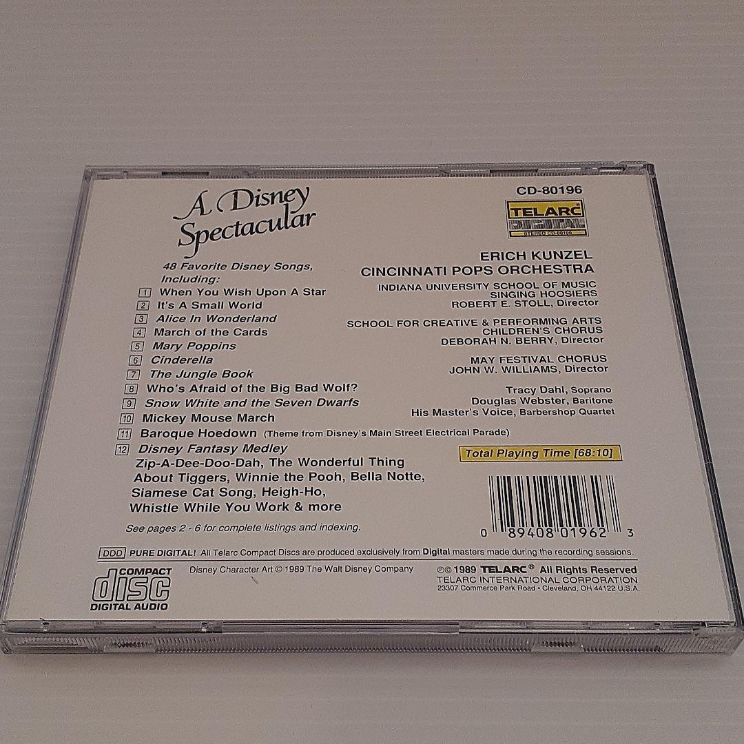 Cd カンゼルシンシナティ Cd Tcd 1003 ディズニー ファンタジー ポップス ワールド 優秀録音 日本語解説 米盤telarc 保障できる ポップス