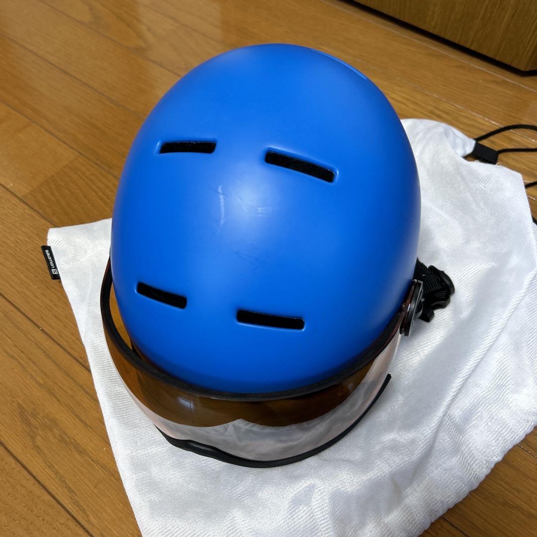 サロモン　青いスキー・スノーボードヘルメット