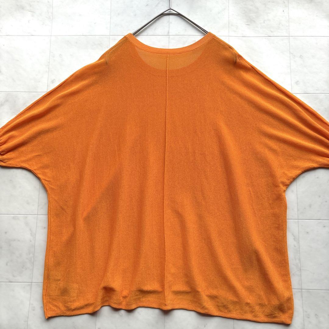 美品 スピックアンドスパン 24ss 天竺ドルマンシアーニット