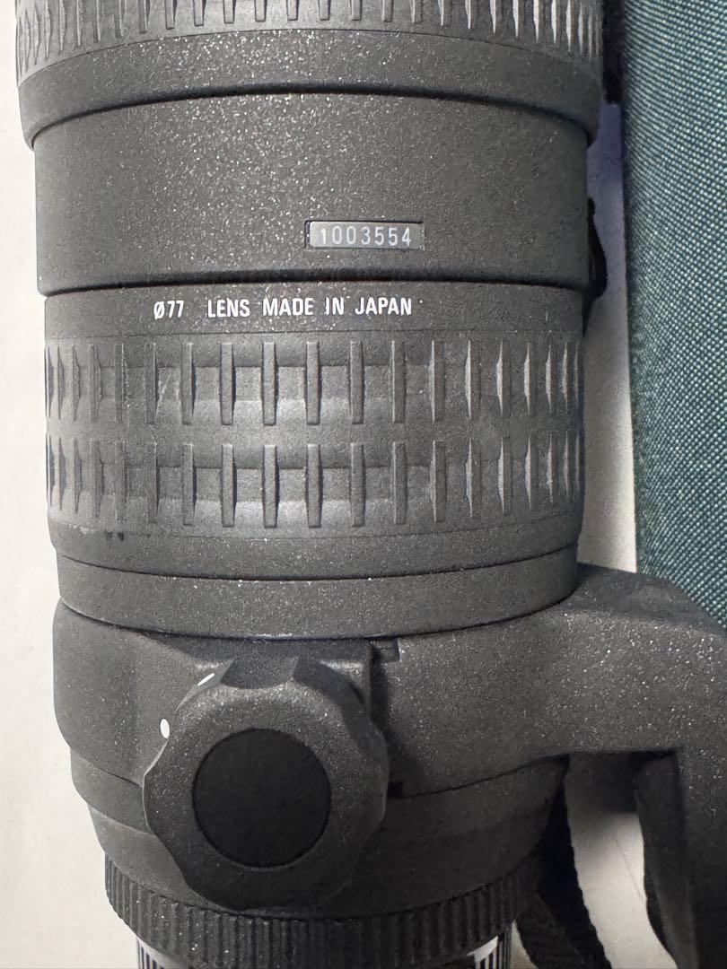SIGMA70-200mm f2.8 HSM APO ニコン用 テレコン付き。