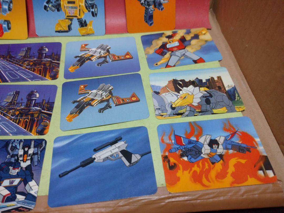 超激レア!30年物中古品ハズブロトランスフォーマーG1トレーディングカード18枚