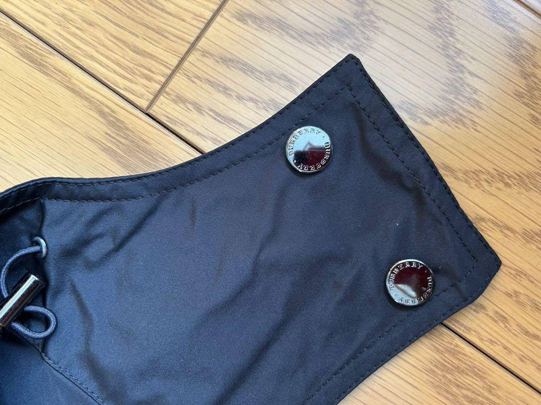 ⭐️バーバリーロンドン 黒トレンチコート36 レインコートノバチェック　フード付