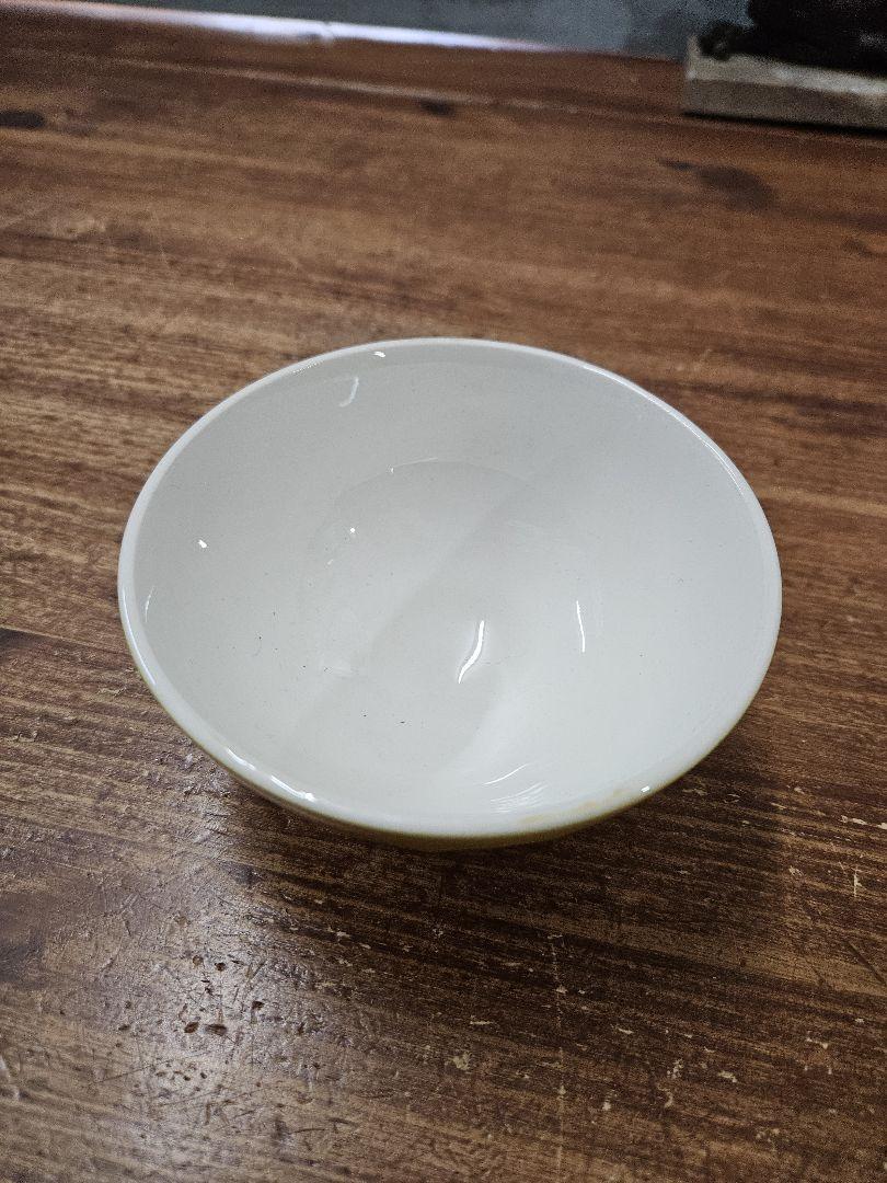 フランスアンティーク 小振りなカフェオレボウル 器 サルグミンヌ ドット柄
