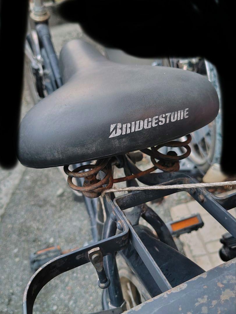 引き取り限定 ブリヂストン実用自転車 BS実用車 部品取り車付き