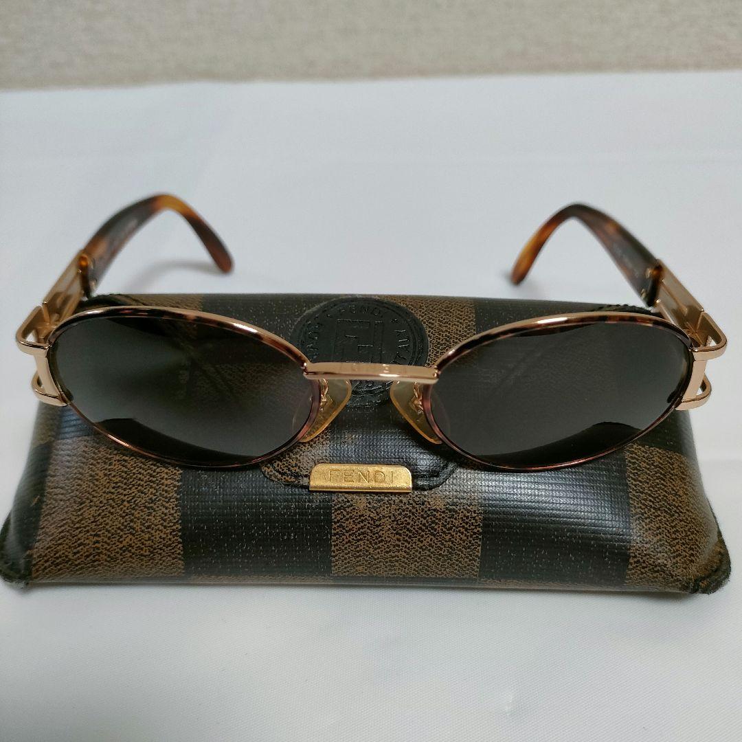 FENDI　ヴィンテージ　べっ甲　ゴールド　サングラス