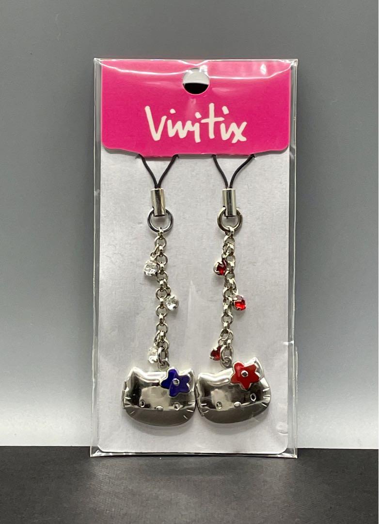 Vivitix サンリオ キティ ペア ストラップ ロケット