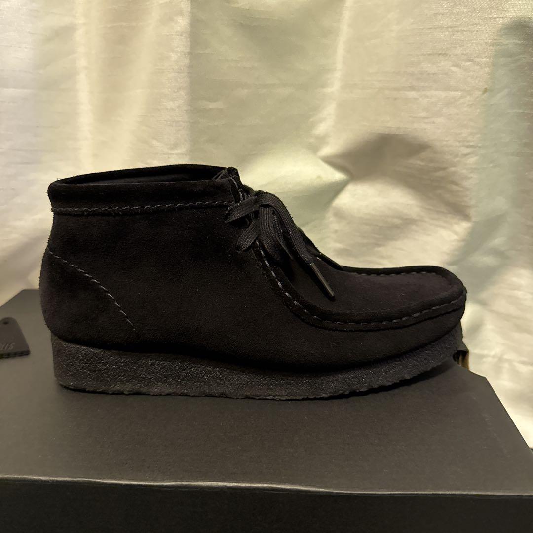 CLARKS ORIGINALS 黒 スエード ブーツ 24cm uk5