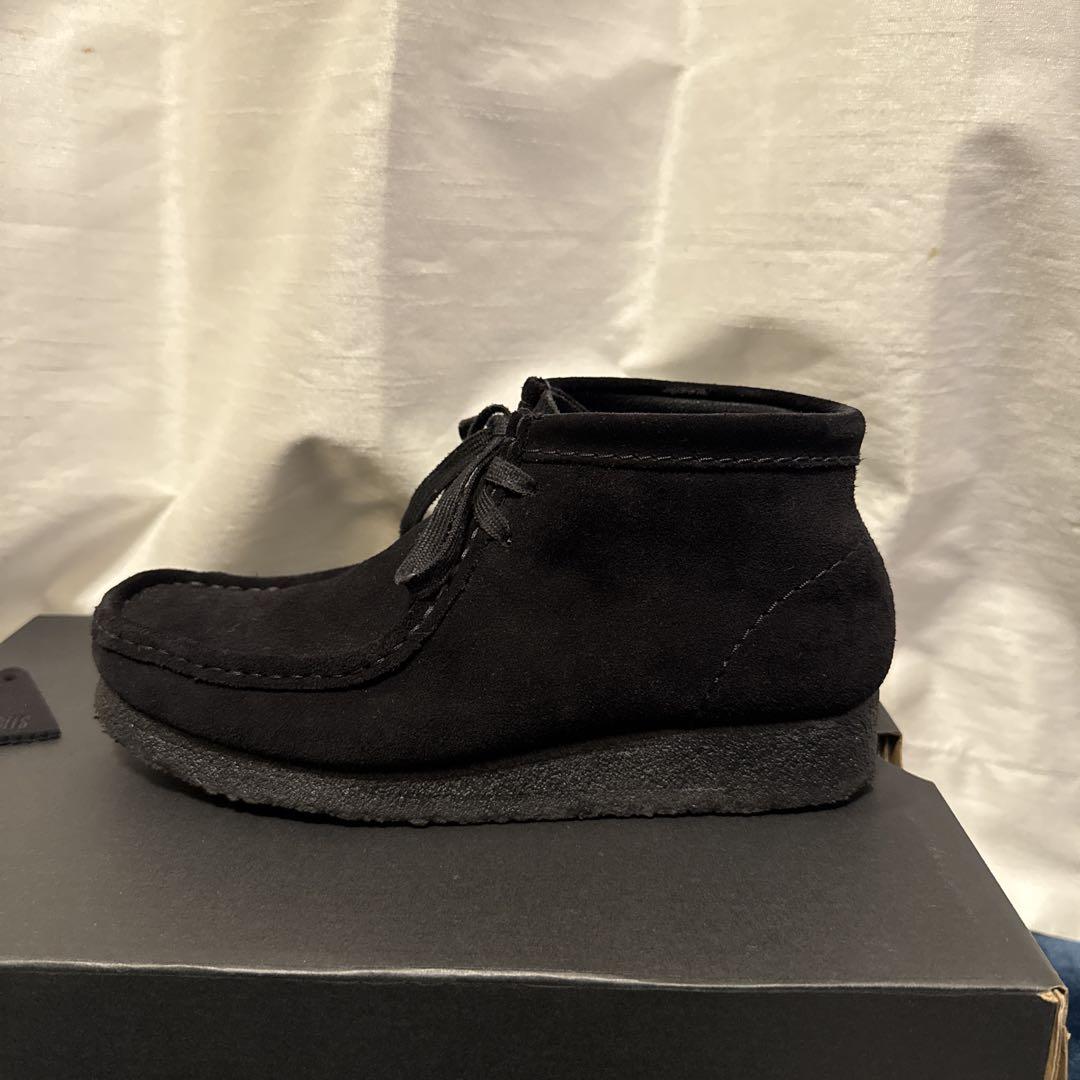 CLARKS ORIGINALS 黒 スエード ブーツ 24cm uk5