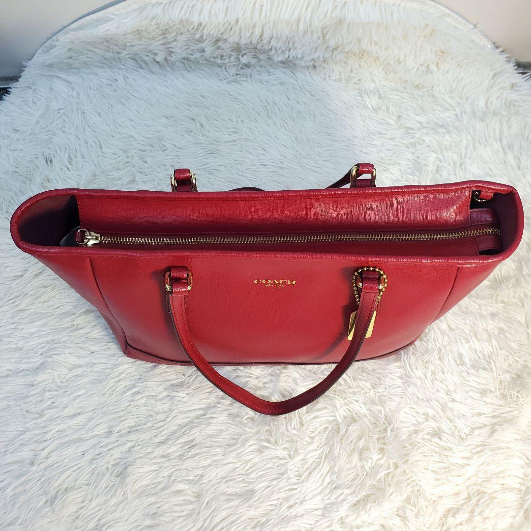 新品】✨COACH コーチ トートバッグ ショルダー 2way レッド 赤