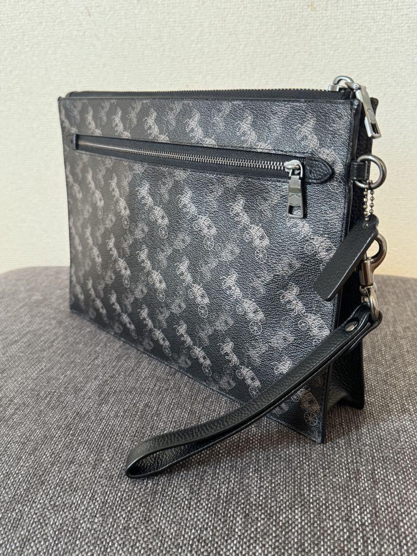 COACH コーチ　クラッチバッグ セカンドバッグ　馬車柄