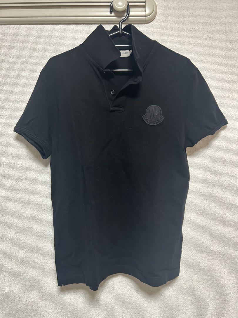 MONCLER ブラック ポロシャツ