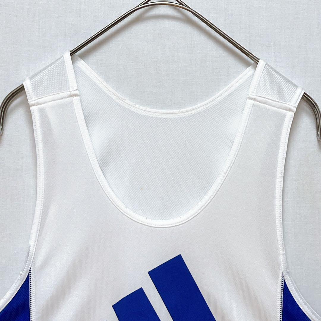 90s 【adidas】 デサント製 陸上 ランニング セットアップ 上下