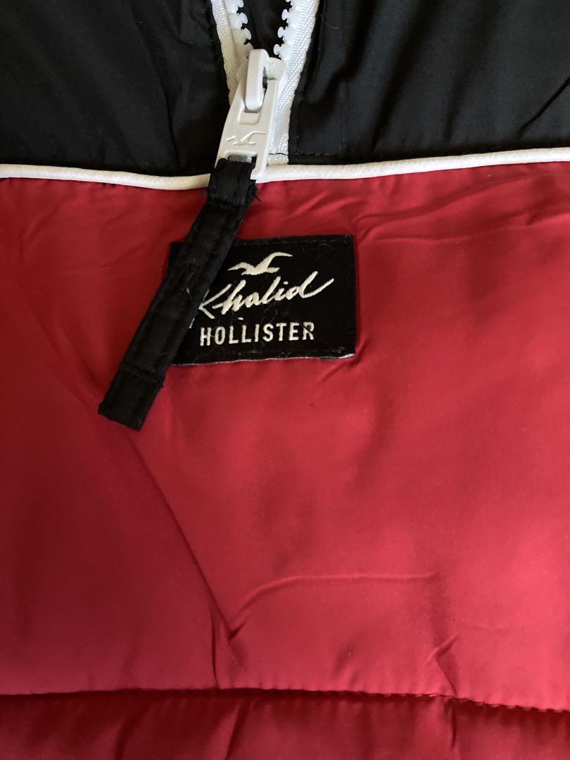 Hollister Khalid ダウンジャケット Mサイズ 黒/赤 美品