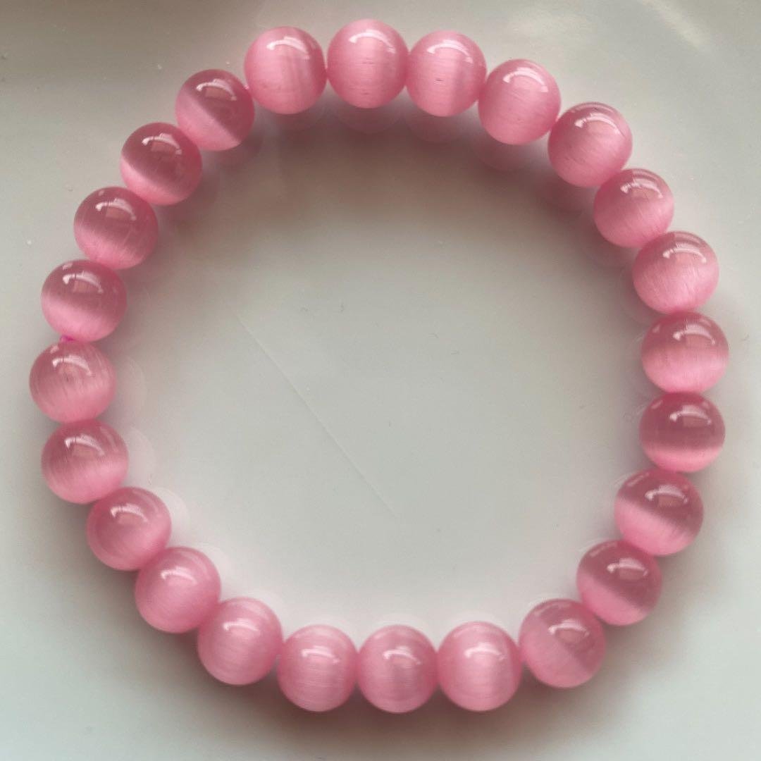 ピンクキャッツアイ✨８㍉♬*゜