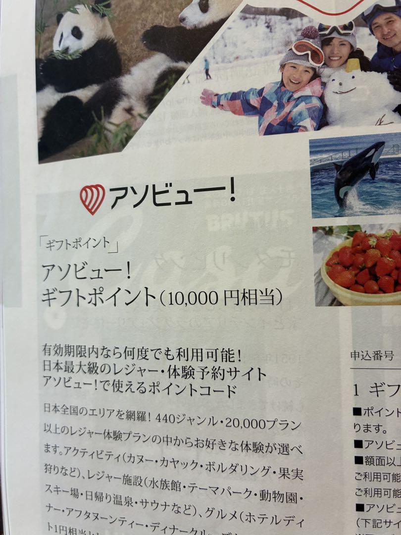 ぽち【24時間内発送】アソビュー10,000円分他 カタログギフト チャオ ぽち様専用【24時間内発送】アソビュー10,000円分他 カタログ