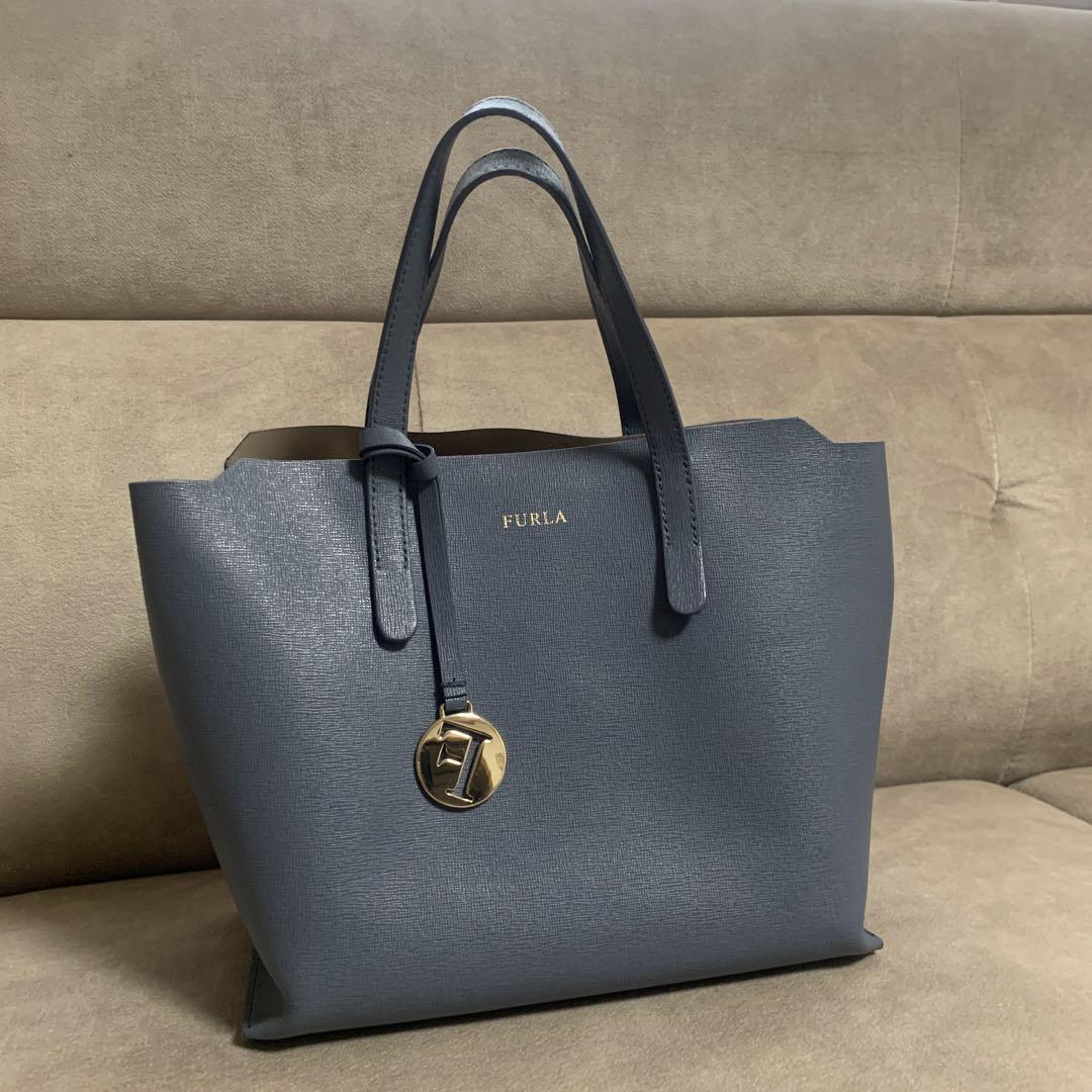 FURLA フルラ ブルー トートバッグ サリー ブルーグレー Sサイズ Amazon | [フルラ] トートバッグ サリー Sサイズ ブルー