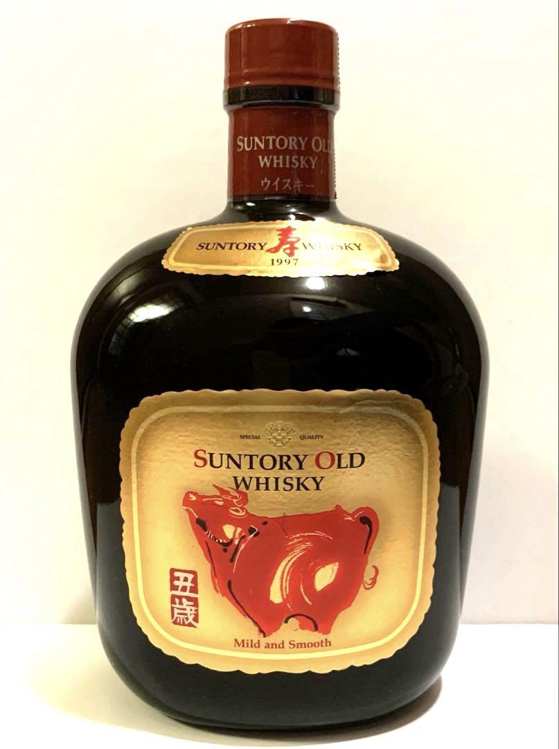 SUNTORY サントリーウイスキー オールド 干支ラベル 2021年 丑歳