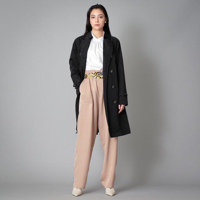 新品☆SANYOCOAT　ナイロンワッシャートレンチコート　ブラック　38サイズ