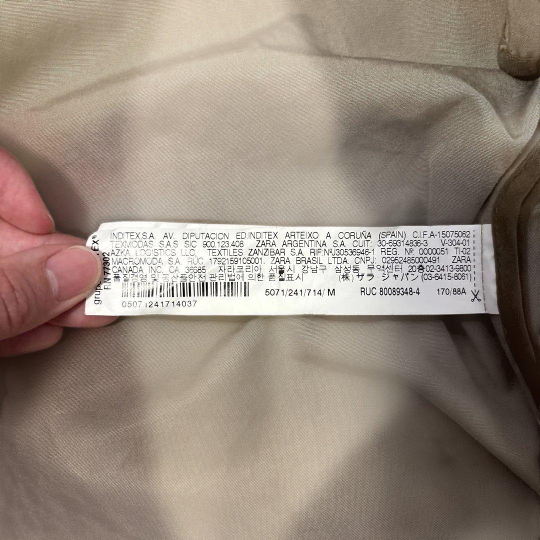 新品 ZARA トレンチコート ベージュ L〜XL ダグ付き